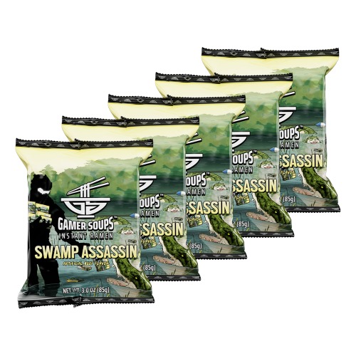 Gamer Soups Instant Noodles- Swamp Assassin Bricks (5 Pack)