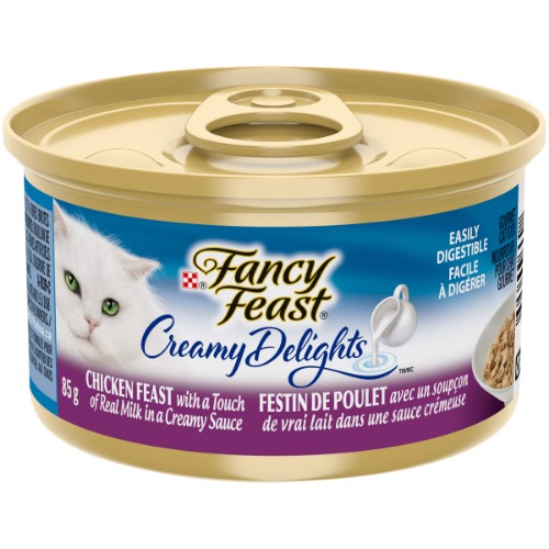 Fancy Feast Creamy Delights Grilled Chicken Wet Cat Food, 85 g, 24 pack - 2.04 kg, canned cat food - Cat Food