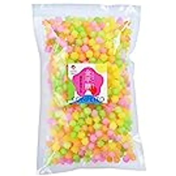 Konpeito Japanese Sugar Candy - Big bag 500g ,Colorful Colors,Handmade from the sugar core【YAMASAN】