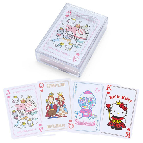 Sanrio Characters Playing Card Memo Pad (Pink Mix) | Default Title