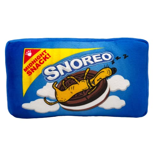 Huxley & Kent for Dogs | Snoreo Cookies (Large) | Funny Dog Toy | Power Plush Dog Toy with Squeaker | Dog Gift | Fun, Durable, and Safe | H&K Squeaky Dog Toy - Snoreo Cookies - Large
