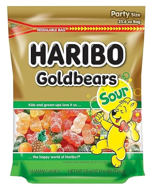 HARIBO Sour Goldbears 25.6 oz. Stand Up Bag (Pack of 4)