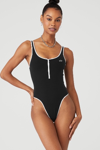 Supernova Bodysuit - Black/White | Black/White / XS