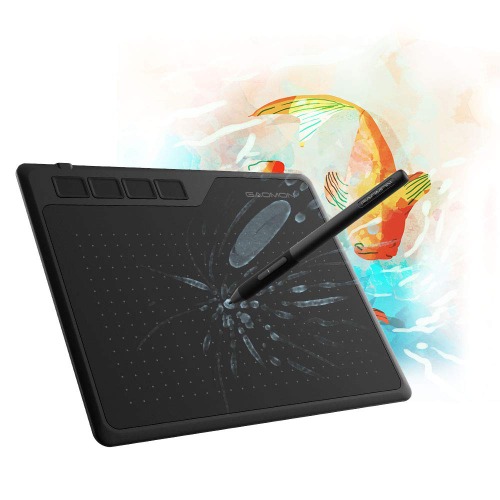 GAOMON S620 6.5 x 4 Inches Graphics Tablet with 8192 Passive Pen 4 Express Keys for Digital Drawing & OSU & Online Teaching-for Mac Windows Android OS - 