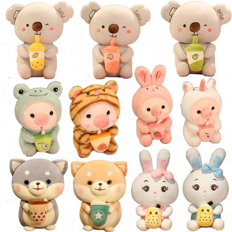 Adorable Boba Pig Soft Plushie - 1