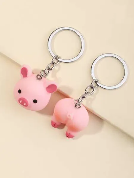 2pcs Cartoon Keychain