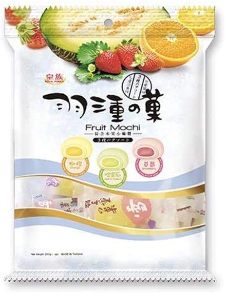 Royal Family Fruit Mochi (Orange, Hami Melon & Strawberry) 120g