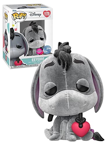 Pop! Winnie The Pooh 1170 - Eeyore with Heart Flocked
