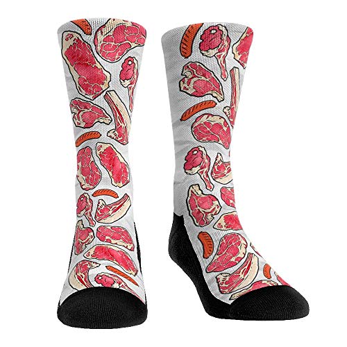 Food Fun Novelty Premium Socks - Men's - Meat Lovers