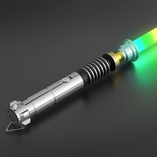 SMAUTOP Lichtschwert,Smooth Swing FX Lightsaber RGB 15 Farben Veränderbares 17 Modus Sound, Metal Laserschwert für Halloween Verkleidung, Partygeschenke（Lukas Lichtschwert） - Lichtschwert-i