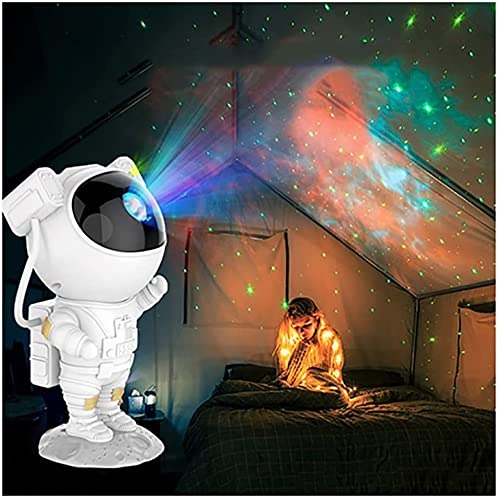Astronaut Sternenhimmel Projektor, Spaceman Sternenhimmel Lichter ,Ozeanwellen Projektor Nachtlicht,Romantische Atmosphäre Lampe 360°Drehen Perfekt für Party,Familientreffen - 