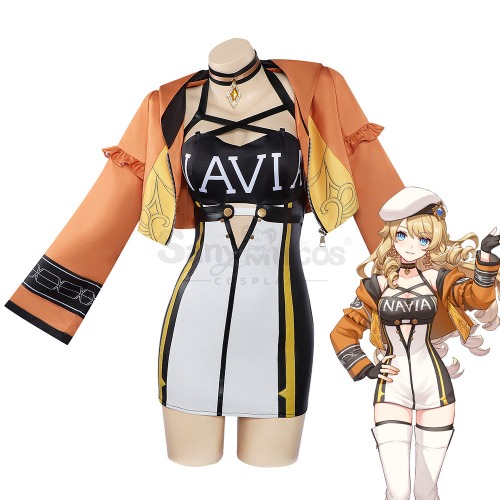 Game Genshin Impact Cosplay HoYoFair 2024 Navia Cosplay Costume Plus Size - L