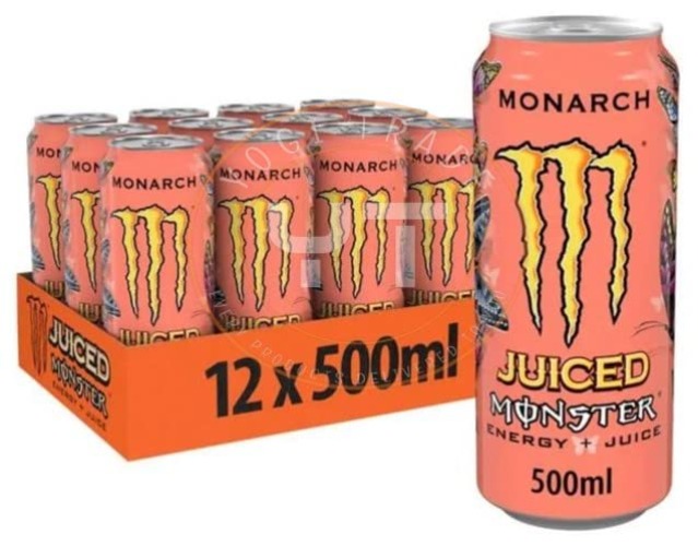 Monster Energy Drinks 500ml (Pack of 12) (Juiced Monarch) - Juiced Monarch