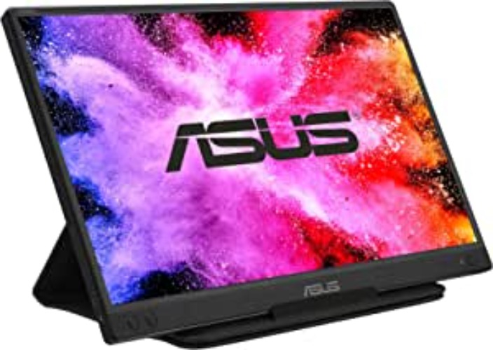 ASUS Zen Screen 15.6” 1080P Portable Monitor (MB166C) - Full HD, IPS, USB Type-C External Monitor, USB-Powered, Flicker Free, Anti-Glare Surface, Ultra Slim Travel Monitor For Laptop & Macbook - 15.6" IPS FHD USB Type-C Tripod Mountable