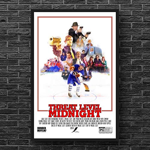Threat Level Midnight Poster // The Office Decor dunder mifflin the office merchandise gifts office quotes michael scott