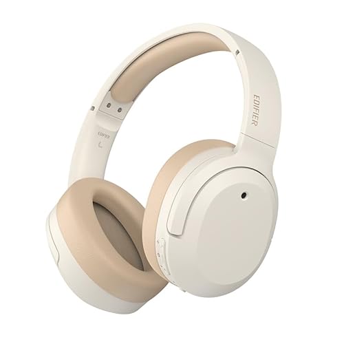 Edifier W820NB Plus Over-Ear Active Noise Cancelling Headphones, Clear Calls with Deep Noise Reduction,Bluetooth Headphones with LDAC for Hi Res Wireless Audio Comfortable Fit,Bluetooth 5.2 - Ivory