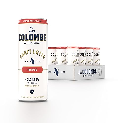 La Colombe Coffee, Triple Draft Latte, 11 fl oz Cans (Pack of 12), Coffeehouse Quality Cold Brew, Specialty Grade Coffee Beans, Ready-to-Drink On-the-Go - Triple - 11 Fl Oz (Pack of 12)