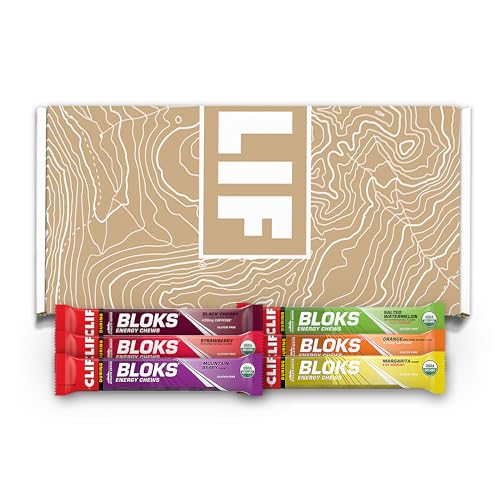 CLIF BLOKS - Energy Chews - Variety Pack - Non-GMO - Plant Based - Fast Fuel for Cycling and Running - Quick Carbohydrates and Electrolytes - 2.12 oz. Packets (12 Count) - Running - Variety Pack - 12 Count Variety (Pack of 1)