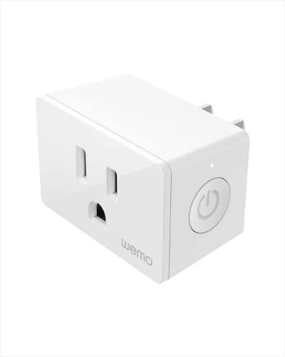 Wemo Smart Plug with Thread, Apple HomeKit Enabled for Smart Home Automation, NFC Set up, Compatible with Wemo Stage Scene Controller, Siri, iPhones, and More - 1-pack V4 w/ Thread Smart Plug