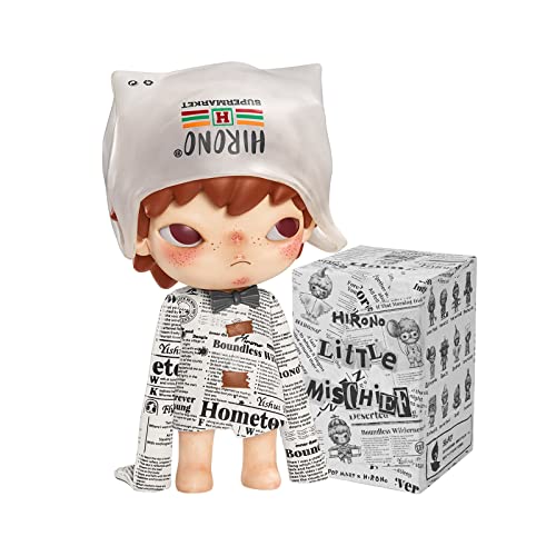 POP MART Hirono Little Mischief Blind Box Figures, Random Design Mystery Toys for Modern Home Decor, Collectible Toy Set for Desk Accessories, 1PC - Single Box - Little Mischief