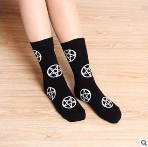 Pentagram ankle socks