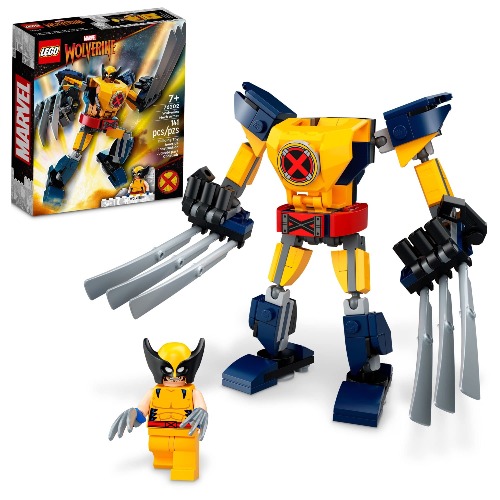 LEGO Marvel Wolverine Mech Armor 76202 Building Kit; Collectible Mech and Minifigure for Wolverine Fans Aged 7+ (141 Pieces) - 