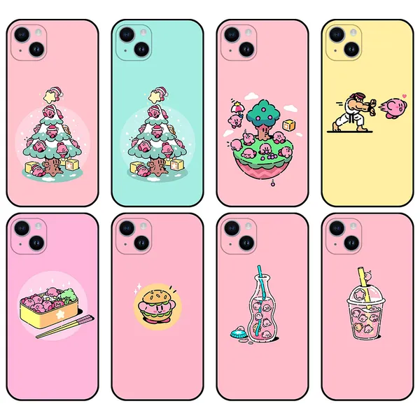 Cute Kirby Phone Case Pink Kirby iPhone Cases OnePlus Sony Nokia