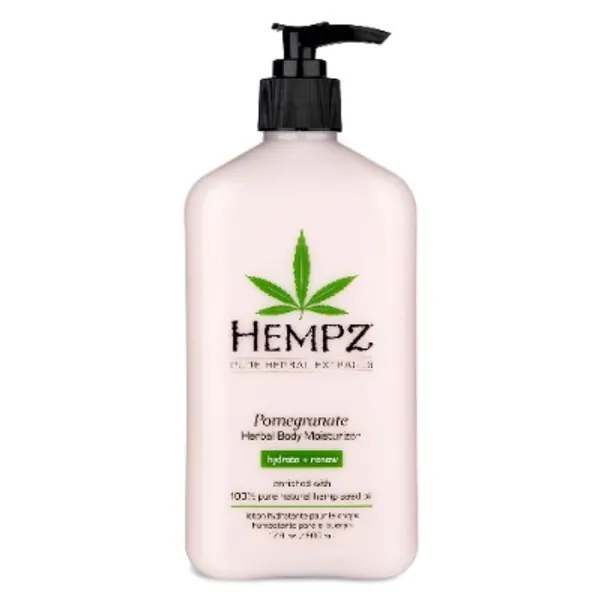 Hempz Pomegranate Herbal Body Moisturizer 17 oz. - Paraben-Free Lotion and Moisturizing Cream for All Skin Types, Anti-Aging Hemp Skin Care Products for Women and Men - Hydrating Gluten-Free Lotions