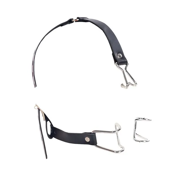 Open Mouth Hook and Nose Hook Gag, Fetish Mouth Gag Restraints Hook for Sex Fetish Restraints , BDSM Toys Oral Sex