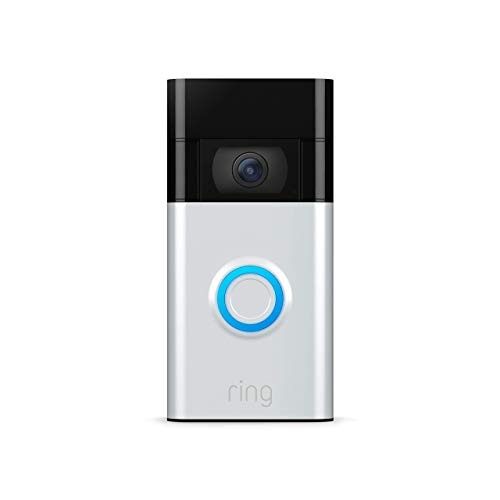 Ring Video Doorbell - 1080p HD video, improved motion detection, easy installation – Satin Nickel - Satin Nickel - Doorbell only