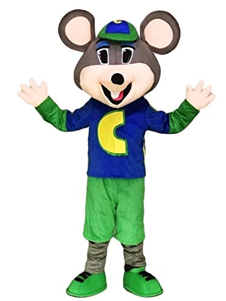 Chuck E. Cheese Mascot Costume adult Mouse school mascot costume