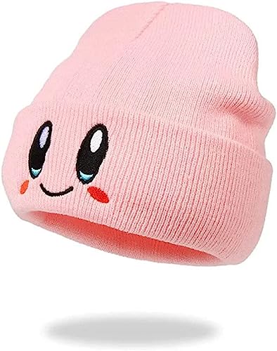 JILANI HANDICRAFT - Kirby Beanie Adult Size Anime Hat Accessory Kawaii, Medium-Large - Pink