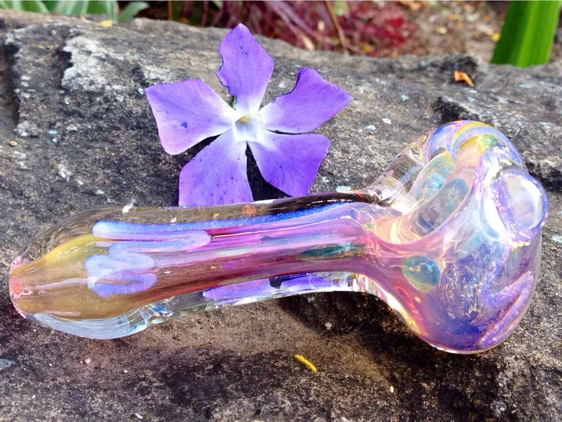 Rockstar Color Changing Glass Pipe / Glass Smoking Pipes / Best Glass Pipes /Glass Smoking Bowl / Tobacco Spoon Pipes