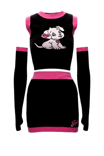 Puppy Knit Sweater Set | M