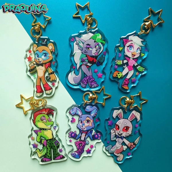 Actualiteiten: FNAF Security Breach Freddy, Monty, Chika, Roxanne, Bonnie, Vanny Glamrock