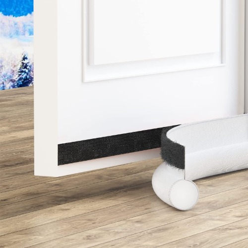 Door strip against cold air and sound