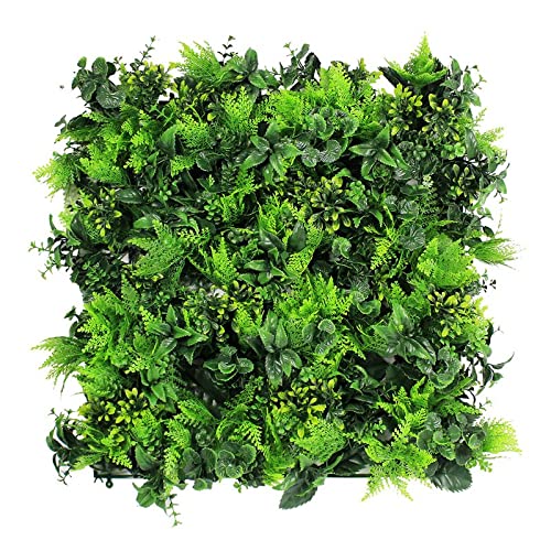 ULAND 6Pcs 20 x 20 Inches Artificial Boxwood Hedge Panels, Grass Privacy Greenery Fence Wall Panels Cover Backdrop(A047-6) - Topiary Panels - 6 Panels