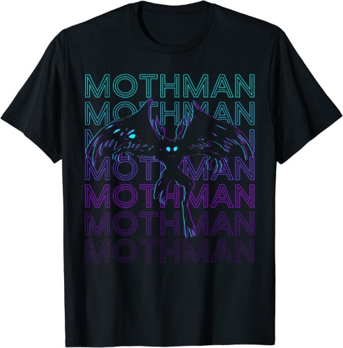 Mothman Cryptid Cryptozoology Retro T-Shirt