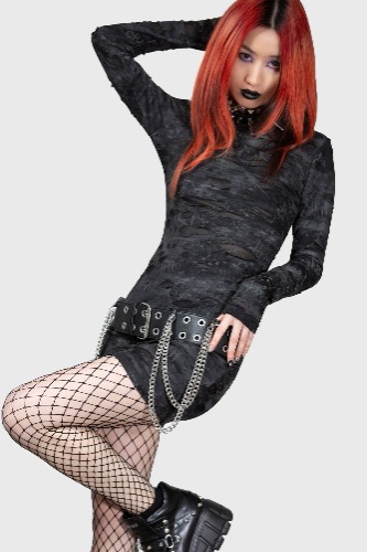 Shows Over Bodycon Dress | XXL / Black / 95% Polyester, 5% Elastane