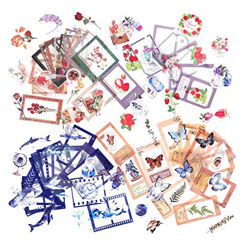 120 Sheets Scrapbook Sticker Photo Frame Sticker Photo Decoration Made in PET for DIY Photo Album Scrapbooking Diary Notebook Journals Arts and Crafts (Whisper) - Whisper