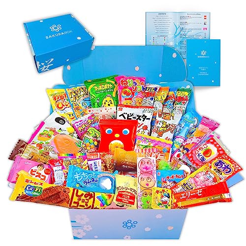 Sakura Box Japanese Candy & Snacks Dagashi Set 50 Pieces