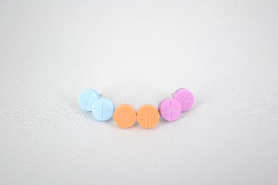 Adderall Styled Laser Cut acrylic Earrings - 10/20/30mg