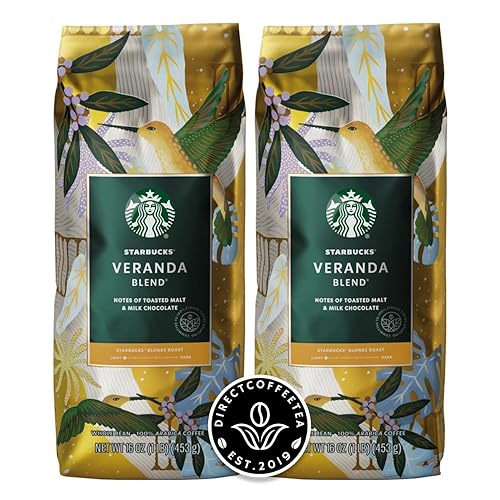 Veranda Blend, Blonde Roast Whole Bean Coffee, 16oz Bags (2-Pack)