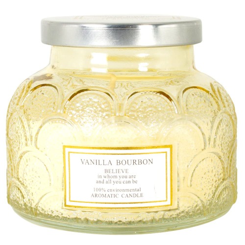 Aroma Candle Vanilla & Whiskey Soy Wax Candle 500g Glass Float 30-45 Hours Living Room Study Bathroom Candle Gift Present