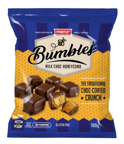 Ments Bumbles, Milk Chocolate Honeycomb, 3.5 oz (100 g)