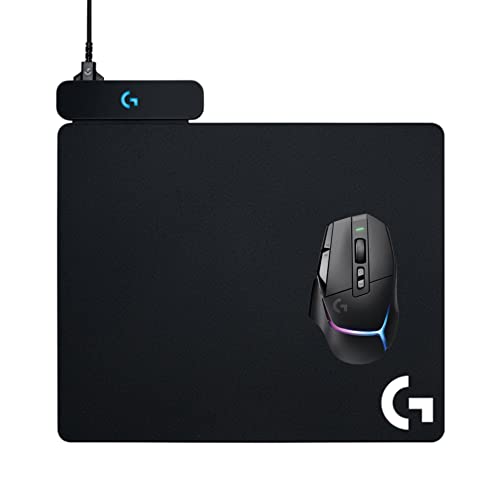 Logitech G502 X Plus Lightspeed Wireless Gaming Mouse + Powerplay Wireless Charging System - Black - Black - Wireless - RGB - Mouse + Mousepad