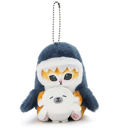 CNAANA Kawaii Shark Cat Plush Toy Stuffed Animal Doll, Soft Pillow for Boys & Girls (Seal cat, 13cm/5.1in) - 13cm/5.1in - Seal Cat