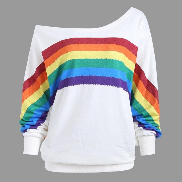Colorful Sweater - White / L