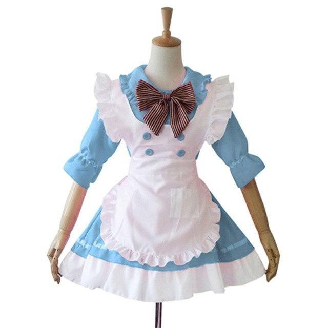 Sweet Maid Dress - Blue / L