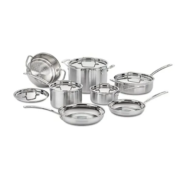 
                            Cuisinart MCP-12N Multiclad Pro Stainless Steel 12-Piece Cookware Set
                        